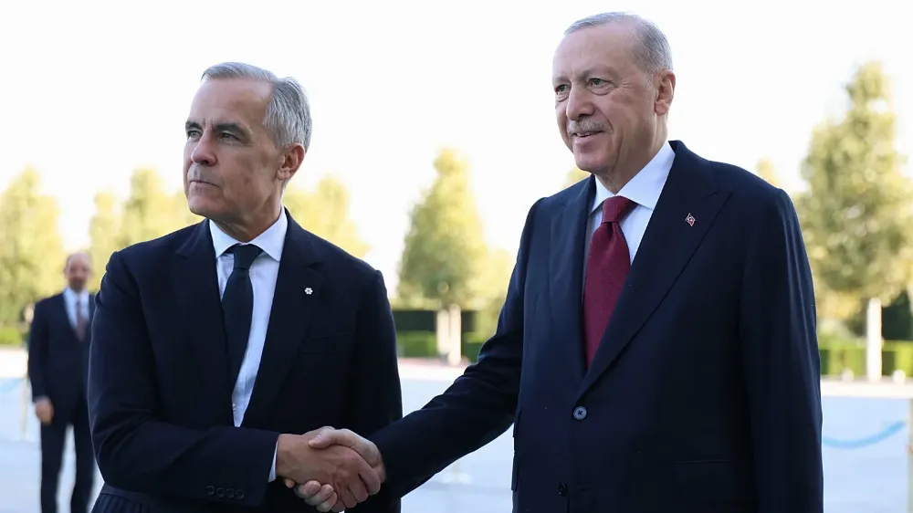 Cumhurbaşkanı Erdoğan, Carney'le görüştü