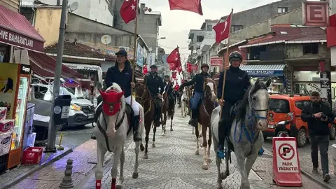 İnebolu'da 3'üncü İstiklal Yolu Atlı Yürüyüşü başladı