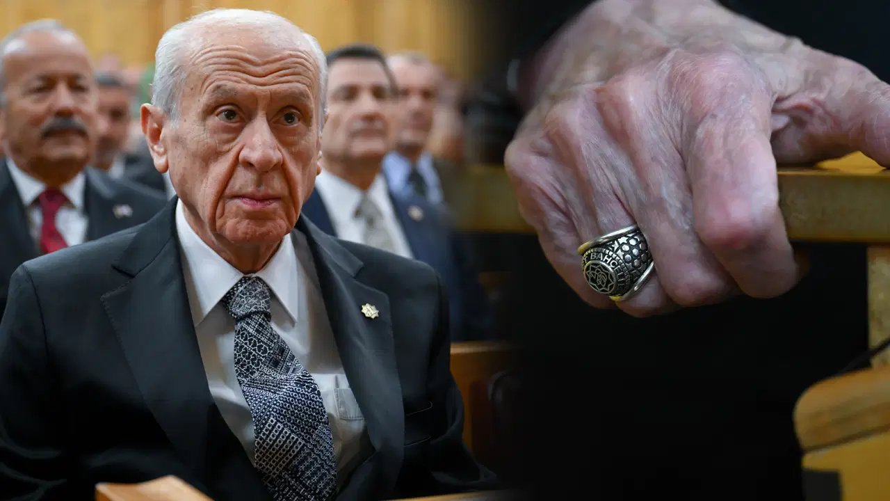 Devlet Bahçeli'nin rozeti ve yüzüğü dikkat çekti