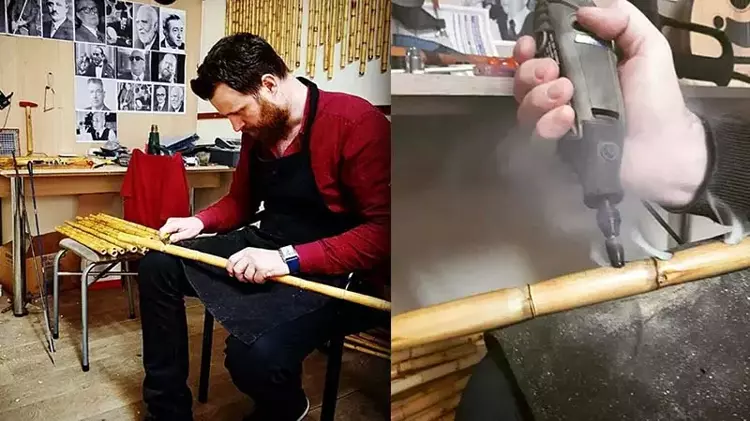 İzmirli neyzen, 8 yaşında gönül verdiği neyi 19 yıldır üretiyor