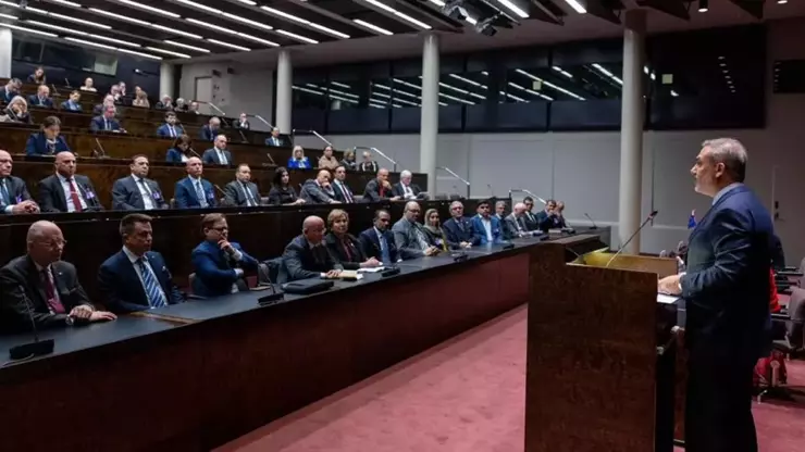 Dışişleri Bakanı Hakan Fidan, Finlandiya Parlamentosunda hitap etti