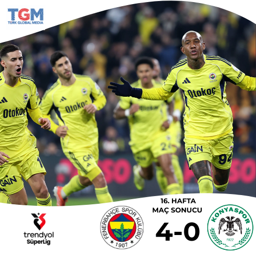 Süper Lig'de Süper Maç Farklı Bitti: Fenerbahçe 4 - Konyaspor 0