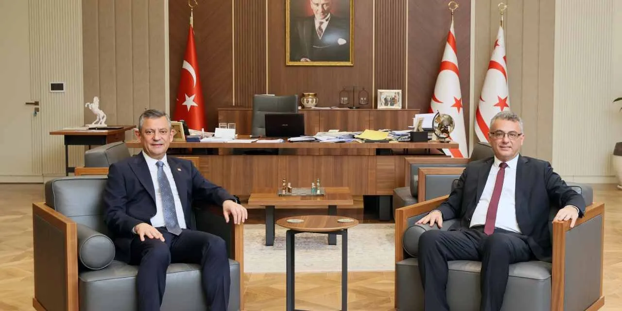 CHP Genel Başkanı Özel, KKTC Cumhurbaşkanı Erhürman ile görüştü