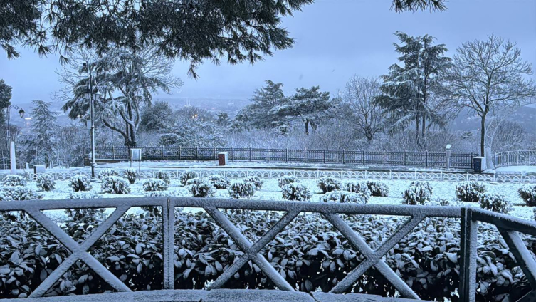 İstanbul'da lapa lapa kar yağışı