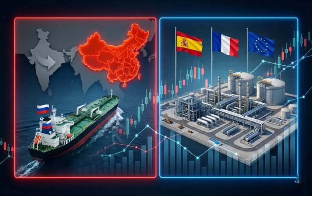 Rusya Yön Değiştiriyor: Ham Petrol Çin’e Akıyor, Hindistan Çöküşte.