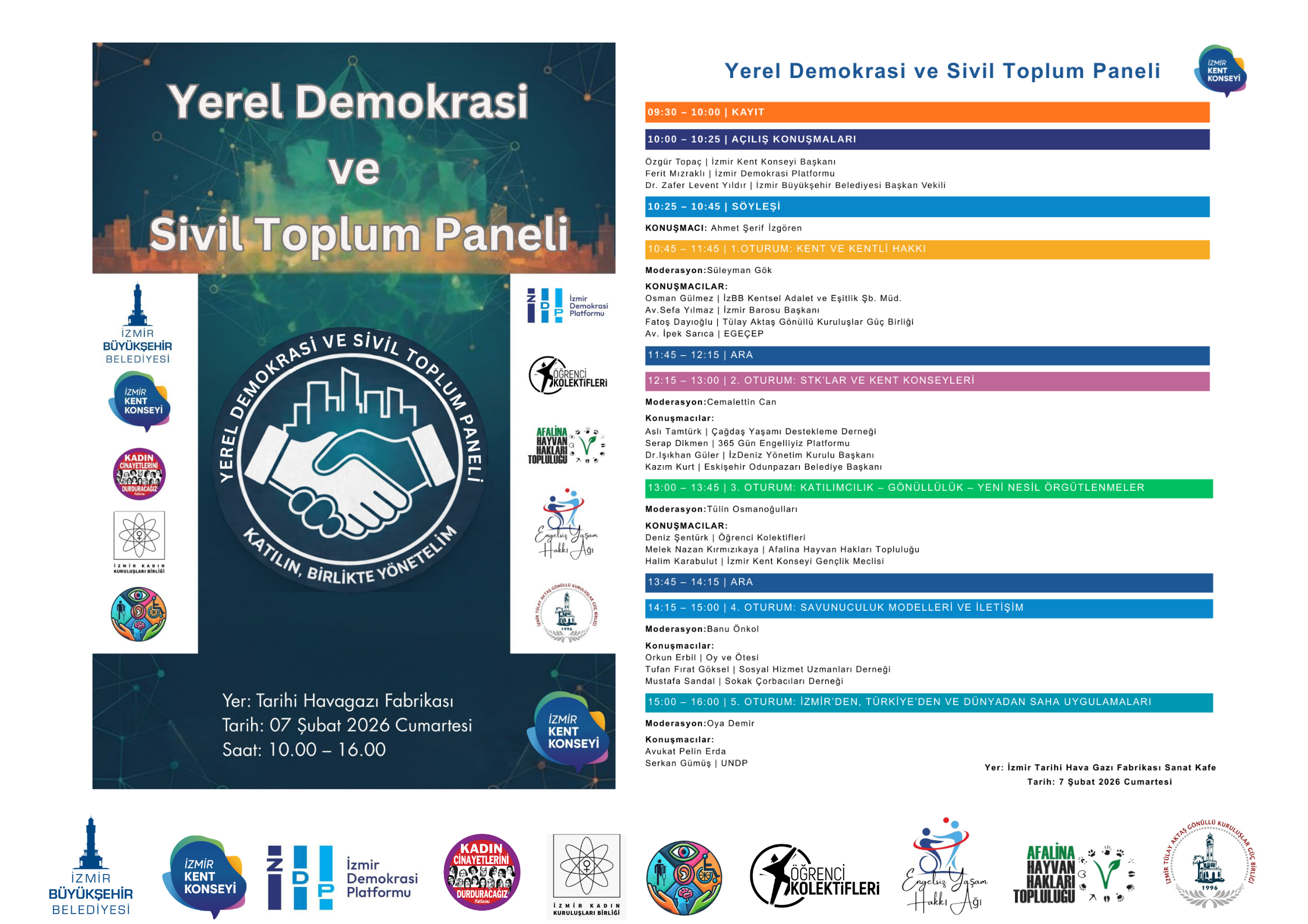 İzmir Kent Konseyi'nden Önemli Panel