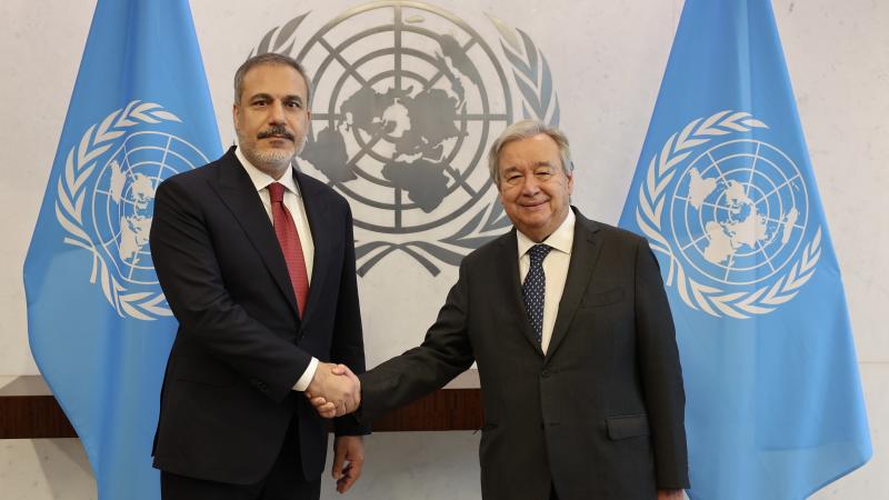 Bakan Fidan BM Genel Sekreteri Guterres ile görüştü