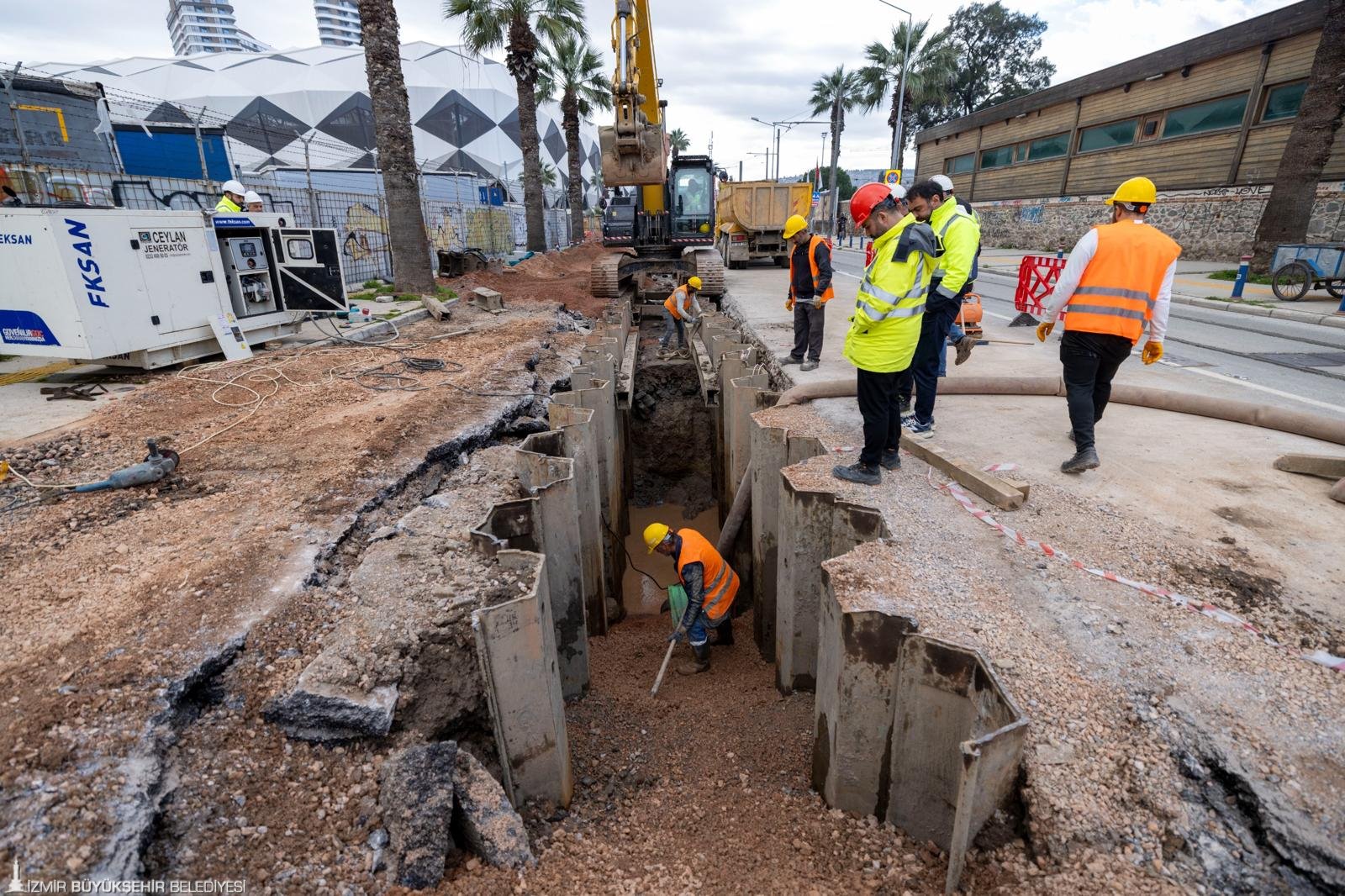 Alsancak’ta dev altyapı çalışması