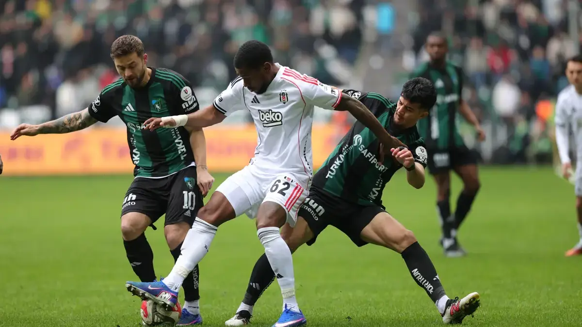 Beşiktaş, Kocaeli'den 3 puanla dönüyor