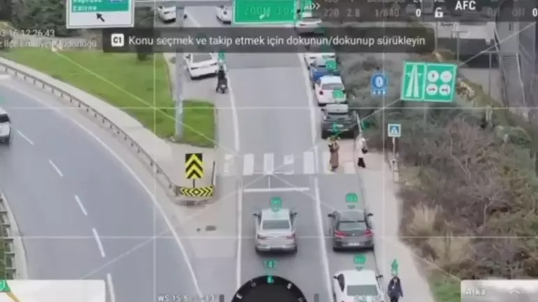 Beykoz’da dron destekli trafik denetimi: 58 sürücüye 190 bin lira ceza