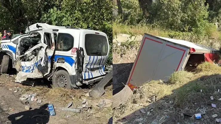 Bornova'da freni patlayan tır karşı şeride geçti: Ölü ve yaralılar var