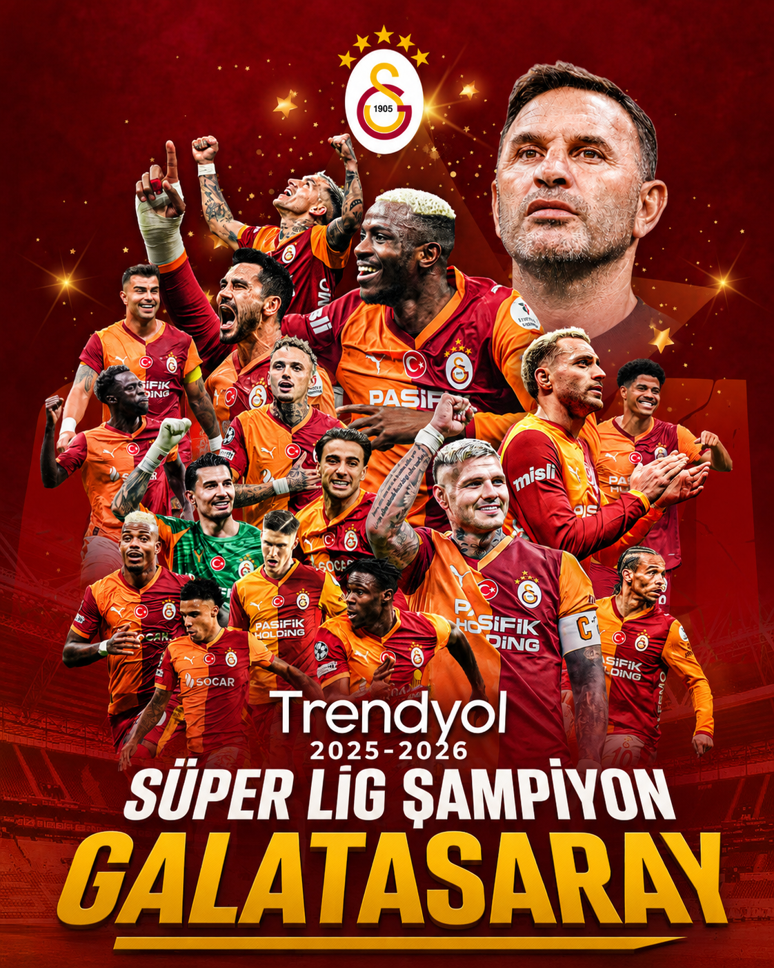 Süper Lig'de Şampiyon Belli oldu: Galatasaray 26. kez şampiyon