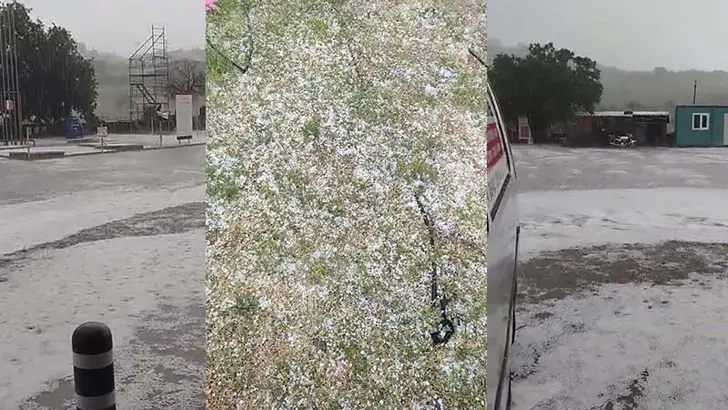 Çanakkale'de sağanak ve dolu yağışı etkili oldu
