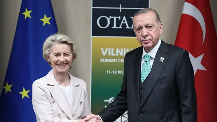 Cumhurbaşkanı Erdoğan, Ursula von der Leyen ile görüştü