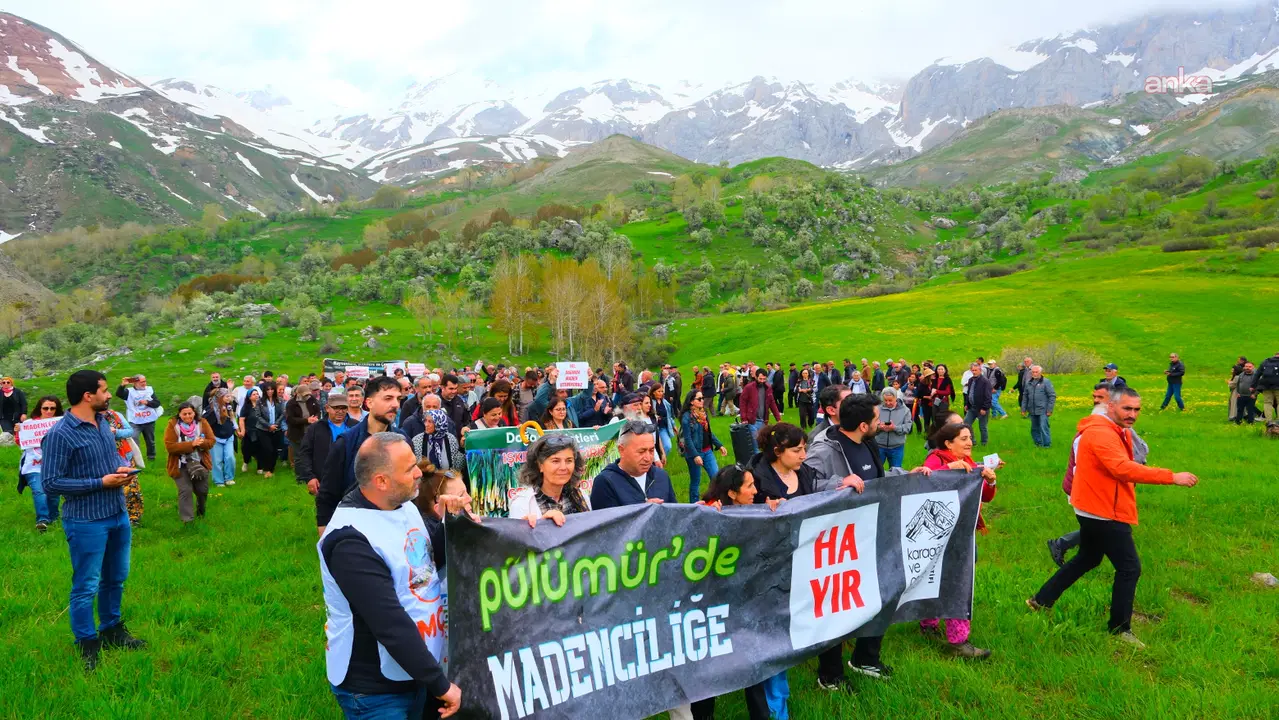 Tunceli’de maden projesi protestosu
